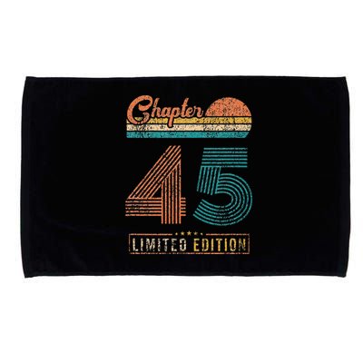 45 Years Old Gifts Chapter 45 Vintage 45th Birthday Retro Microfiber Hand Towel