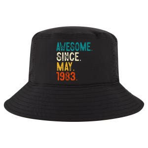 40 Year Old Awesome Since May 1983 40th Birthday Cool Comfort Performance Bucket Hat