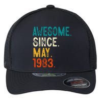 40 Year Old Awesome Since May 1983 40th Birthday Flexfit Unipanel Trucker Cap