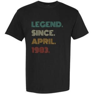 40 Years Old Legend Since April 1983 40th Birthday Garment-Dyed Heavyweight T-Shirt