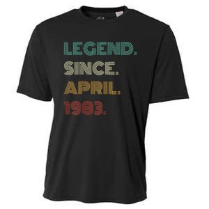 40 Years Old Legend Since April 1983 40th Birthday Cooling Performance Crew T-Shirt