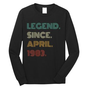 40 Years Old Legend Since April 1983 40th Birthday Long Sleeve Shirt