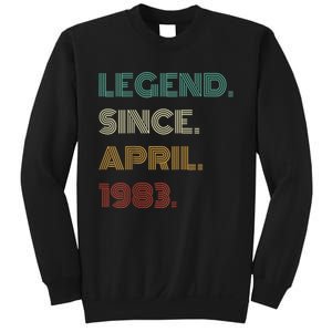 40 Years Old Legend Since April 1983 40th Birthday Sweatshirt