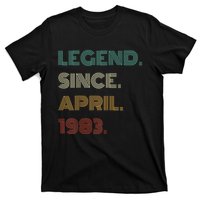 40 Years Old Legend Since April 1983 40th Birthday T-Shirt