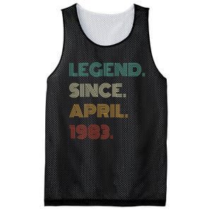 40 Years Old Legend Since April 1983 40th Birthday Mesh Reversible Basketball Jersey Tank