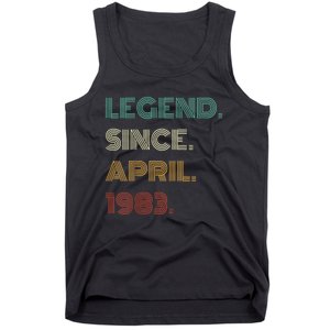 40 Years Old Legend Since April 1983 40th Birthday Tank Top