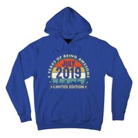 4 Years Old Vintage July 2019 Funny Gift 4th Birthday Gift Hoodie