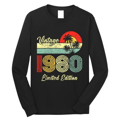 43 Years Old Vintage 1980 Limited Edition 43rd Birthday Long Sleeve Shirt