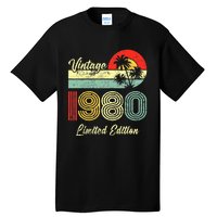 43 Years Old Vintage 1980 Limited Edition 43rd Birthday Tall T-Shirt