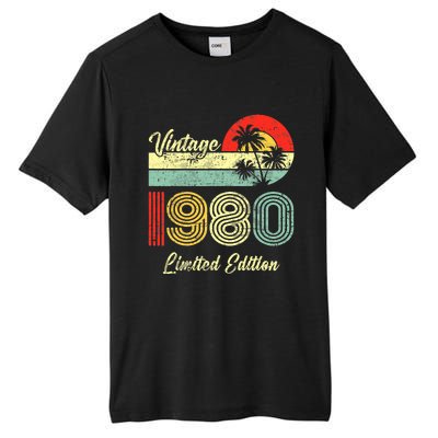 43 Years Old Vintage 1980 Limited Edition 43rd Birthday Tall Fusion ChromaSoft Performance T-Shirt