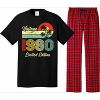 43 Years Old Vintage 1980 Limited Edition 43rd Birthday Pajama Set