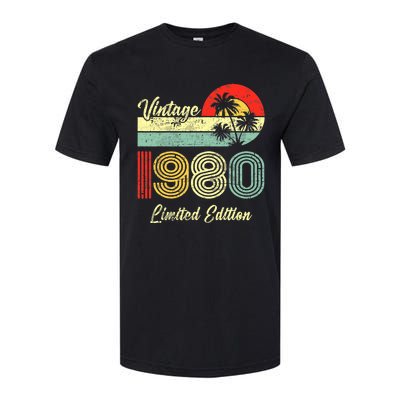 43 Years Old Vintage 1980 Limited Edition 43rd Birthday Softstyle CVC T-Shirt