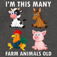 4 Year Old Boy Farm Animals Old 4th Birthday Vector Backpack
