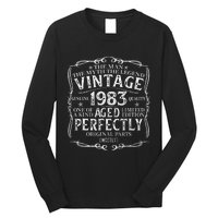 40 Year Old Gift Vintage 1983 Man Myth Legend 40th Birthday Long Sleeve Shirt