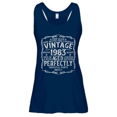 40 Year Old Gift Vintage 1983 Man Myth Legend 40th Birthday Ladies Essential Flowy Tank