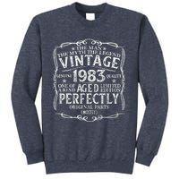 40 Year Old Gift Vintage 1983 Man Myth Legend 40th Birthday Sweatshirt