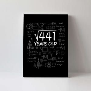 411 Years Old 21st Birthday Math Funny Nerd Canvas