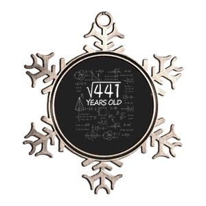 411 Years Old 21st Birthday Math Funny Nerd Metallic Star Ornament