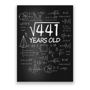 411 Years Old 21st Birthday Math Funny Nerd Poster