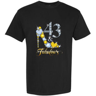 43 years old It's my Birthday 43th Birthday Diamond Crown Garment-Dyed Heavyweight T-Shirt