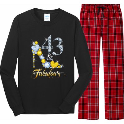 43 years old It's my Birthday 43th Birthday Diamond Crown Long Sleeve Pajama Set