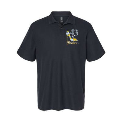 43 years old It's my Birthday 43th Birthday Diamond Crown Softstyle Adult Sport Polo