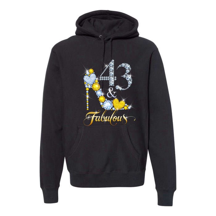 43 years old It's my Birthday 43th Birthday Diamond Crown Premium Hoodie