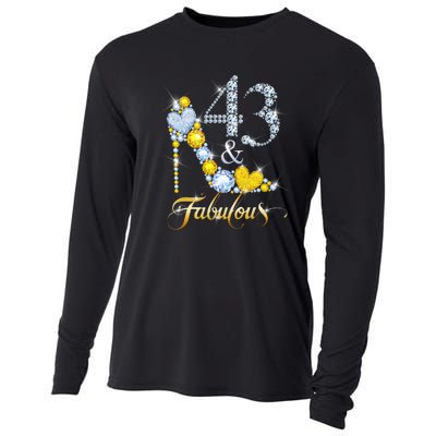 43 years old It's my Birthday 43th Birthday Diamond Crown Cooling Performance Long Sleeve Crew