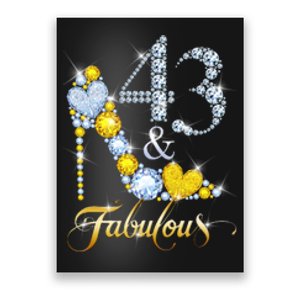 43 years old It's my Birthday 43th Birthday Diamond Crown Poster