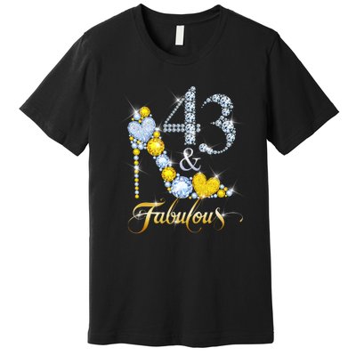 43 years old It's my Birthday 43th Birthday Diamond Crown Premium T-Shirt