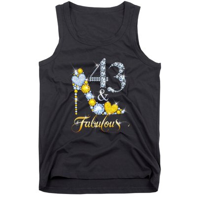 43 years old It's my Birthday 43th Birthday Diamond Crown Tank Top