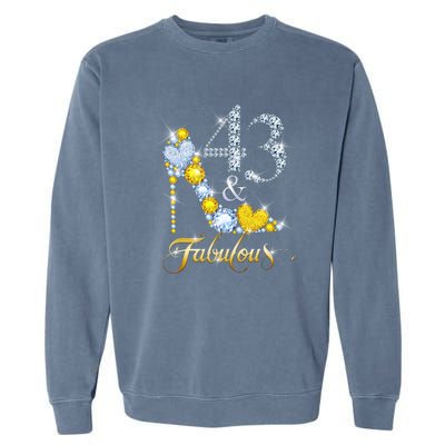 43 years old It's my Birthday 43th Birthday Diamond Crown Garment-Dyed Sweatshirt