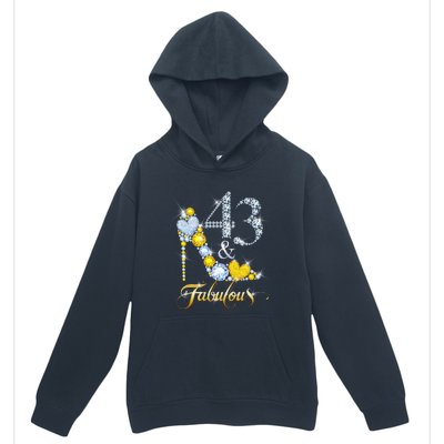 43 years old It's my Birthday 43th Birthday Diamond Crown Urban Pullover Hoodie