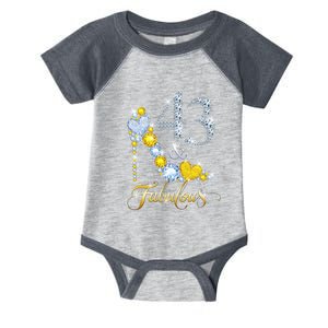 43 years old It's my Birthday 43th Birthday Diamond Crown Infant Baby Jersey Bodysuit