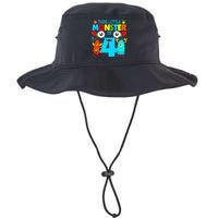 4 Year Old Gifts This Little Monster Is 4th Birthday Boy Legacy Cool Fit Booney Bucket Hat