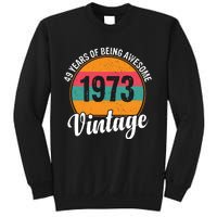 49 Years Of Being Awesome 1973 Vintage Sweatshirt