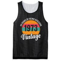 49 Years Of Being Awesome 1973 Vintage Mesh Reversible Basketball Jersey Tank