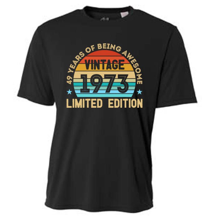 49 Years Of Being Awesome Vintage 1973 Cooling Performance Crew T-Shirt