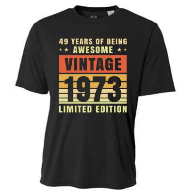 49 Years Of Being Awesome Vintage 1973 Cooling Performance Crew T-Shirt