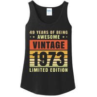 49 Years Of Being Awesome Vintage 1973 Ladies Essential Tank