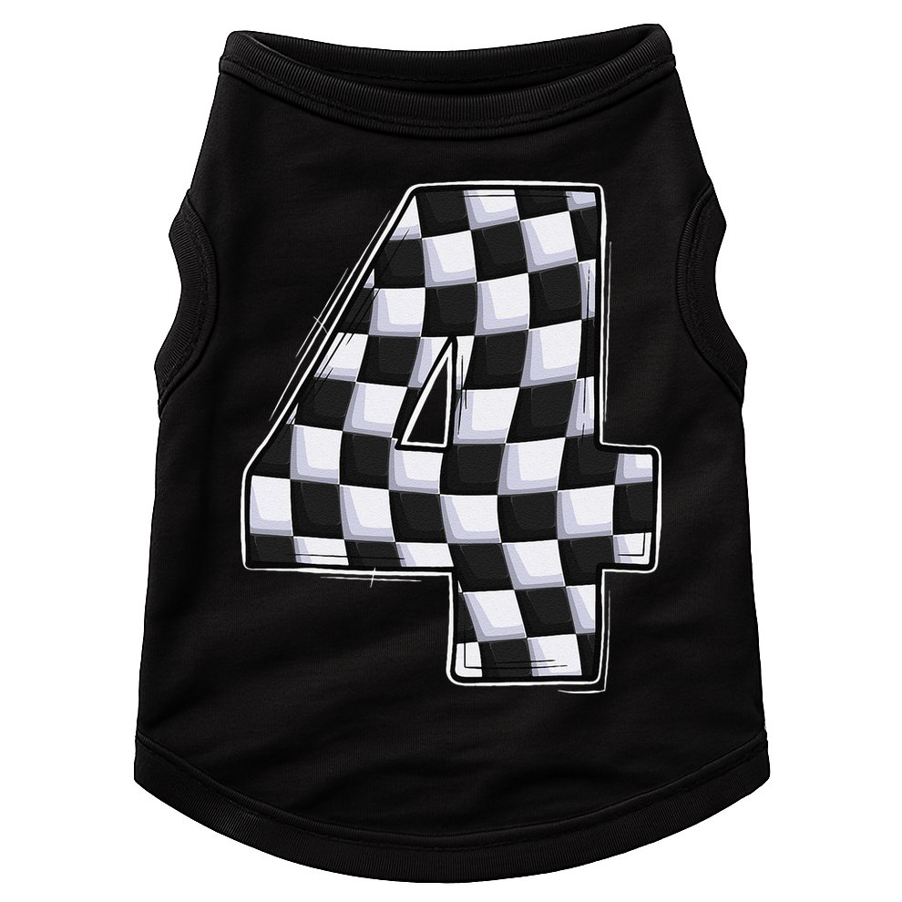 4 Year Old Pit Crew Car Racing 4th Birthday Race Car Doggie Tank