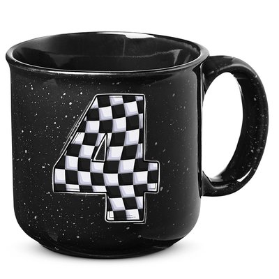 4 Year Old Pit Crew Car Racing 4th Birthday Race Car 15oz Campfire Ceramic Mug