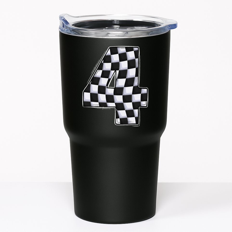 4 Year Old Pit Crew Car Racing 4th Birthday Race Car Tumbler