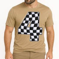 4 Year Old Pit Crew Car Racing 4th Birthday Race Car Cooling Performance Crew T-Shirt