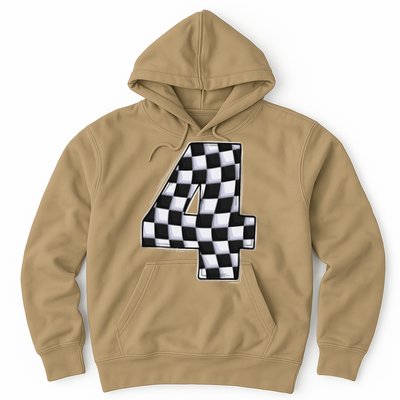 4 Year Old Pit Crew Car Racing 4th Birthday Race Car Hoodie