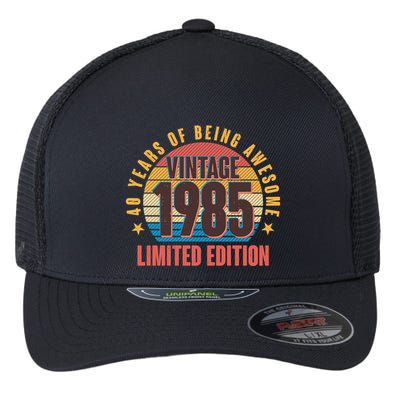 40 Years Of Being Awesome 1985 Limited Edition Vintage Retro Flexfit Unipanel Trucker Cap