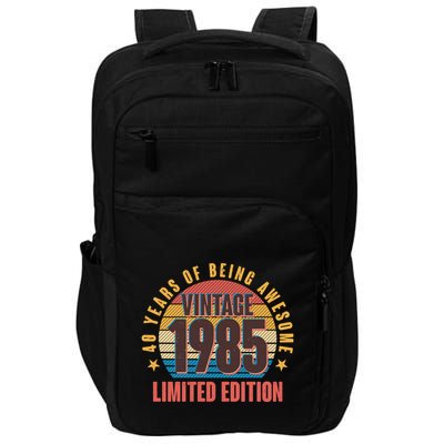 40 Years Of Being Awesome 1985 Limited Edition Vintage Retro Impact Tech Backpack
