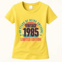 40 Years Of Being Awesome 1985 Limited Edition Vintage Retro Womens T-Shirt