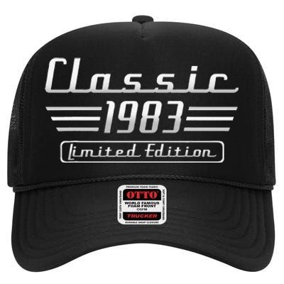 40 Year Old Vintage 1983 Classic Car 40th Birthday Gifts High Crown Mesh Back Trucker Hat