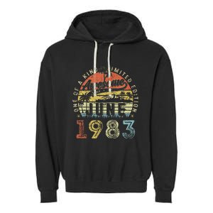 40 Year Old Awesome Since June 1983 40th Birthday Garment-Dyed Fleece Hoodie